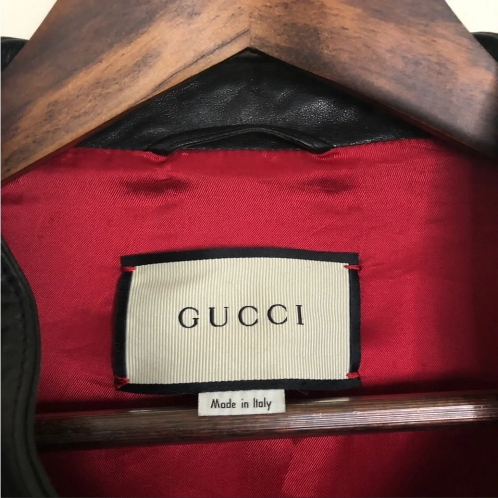 Gucci leather jacket